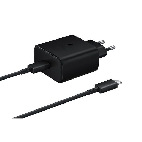 Samsung síťová nabíječka (45W) + USB-C kabel černá (eko-balení)