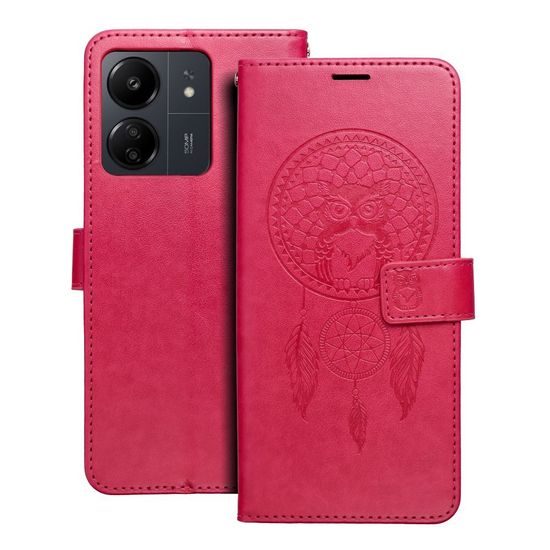 Pouzdro / obal na Xiaomi Redmi 13C mandala růžové - knížkové MEZZO