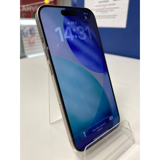 Apple iPhone 15 pro 128GB titan - použitý (A)