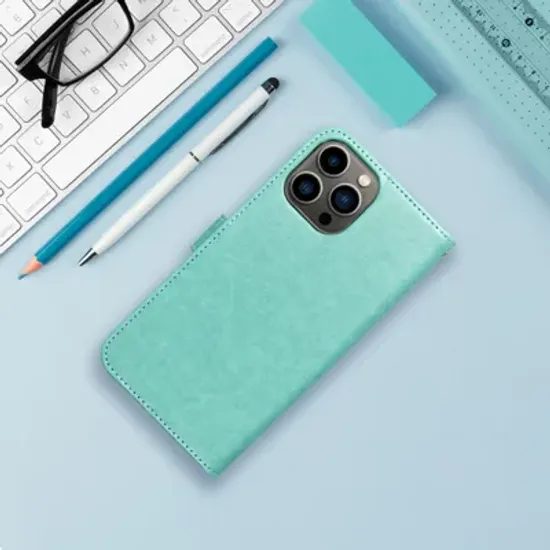 Pouzdro / obal na Apple iPhone 17 Air zelené - knížkové Mezzo