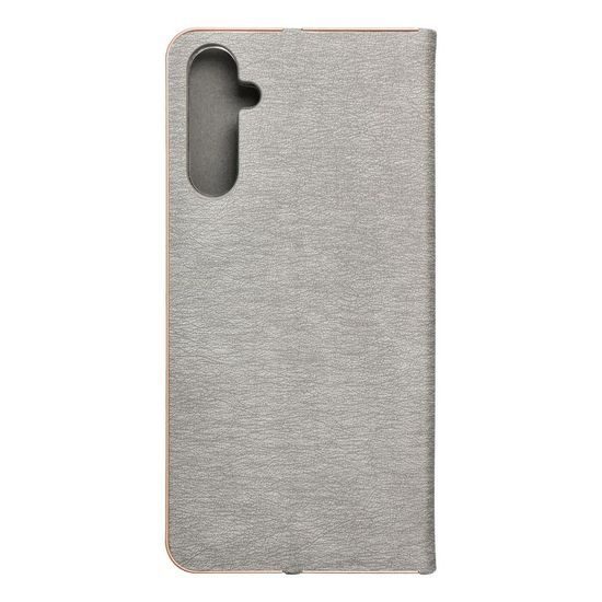 Pouzdro / obal na Samsung Galaxy A05s stříbrné - knížkové LUNA Book