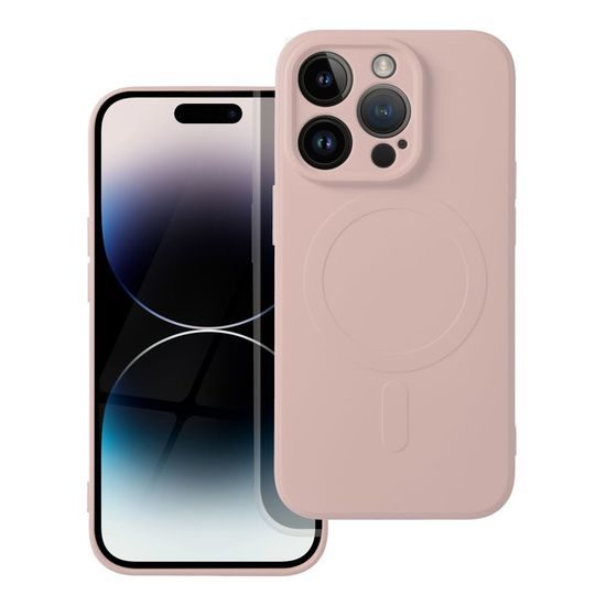 Obal / kryt na Apple iPhone 14 PRO růžový - Silicone Mag Cover