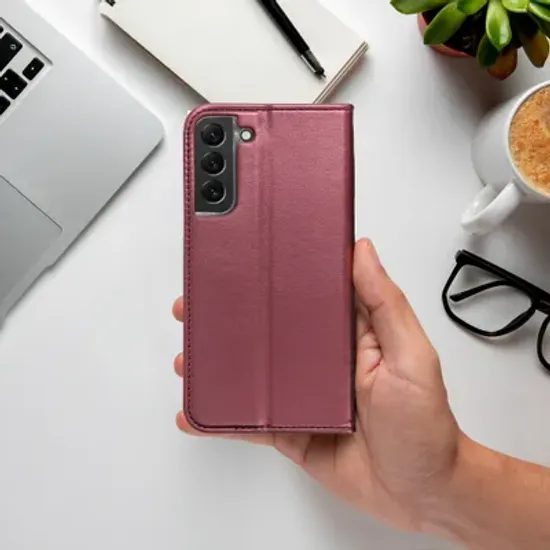 Pouzdro / obal na Samsung Galaxy A17 červené - knížkové SMART MAGNETO