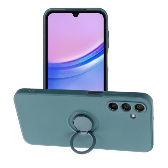 Obal / kryt na Samsung Galaxy A15 5G zelený - Silicone Ring