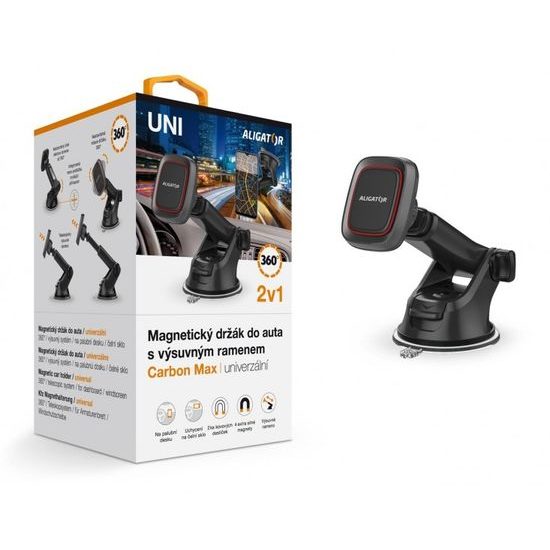 Magnetický držák do auta HA17 univerzální Carbon Max - ALIGATOR