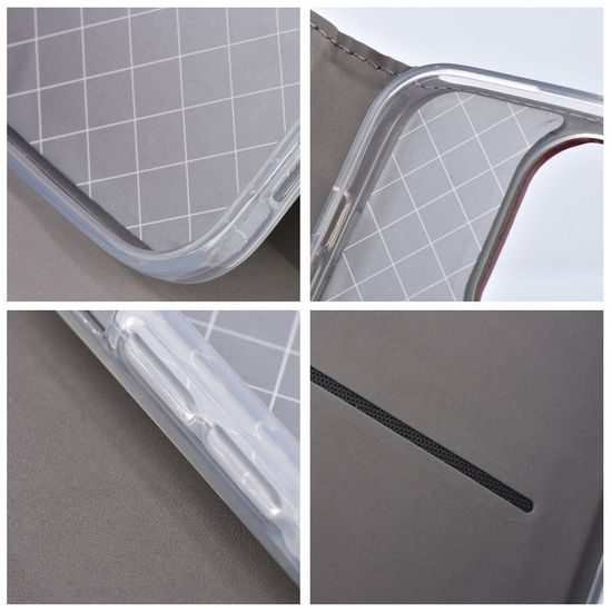 Pouzdro / obal na Xiaomi Redmi Note 13 4G červený - knížkový Smart Magneto