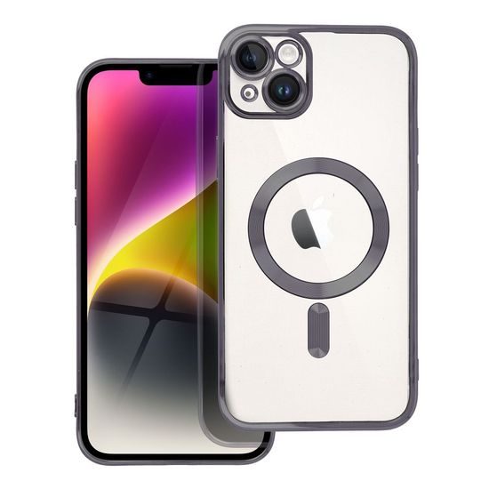 Obal / kryt na Apple iPhone 14 Plus čierne - Electro Mag Cover MagSafe