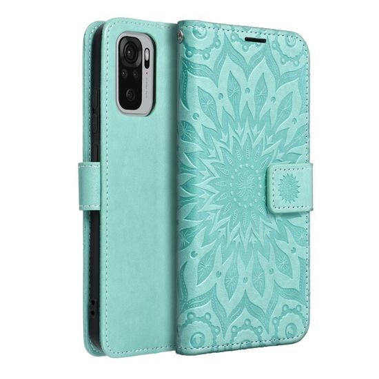Pouzdro / obal na Xiaomi Redmi Note 10 Pro zelené - knížkové Forcell MEZZO