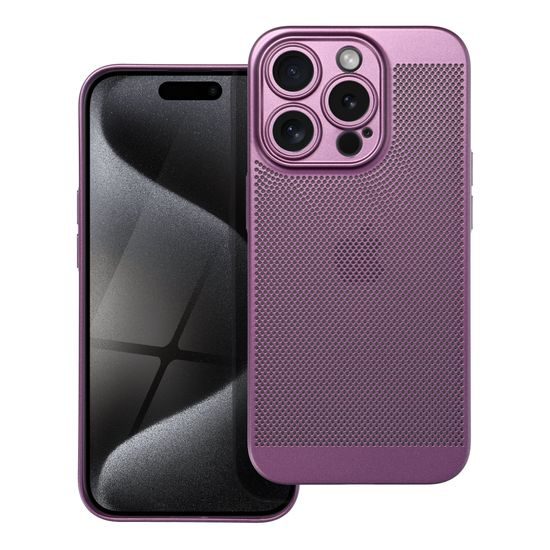 Obal / kryt na Apple iPhone 15 Pro fialové - BREEZY Case
