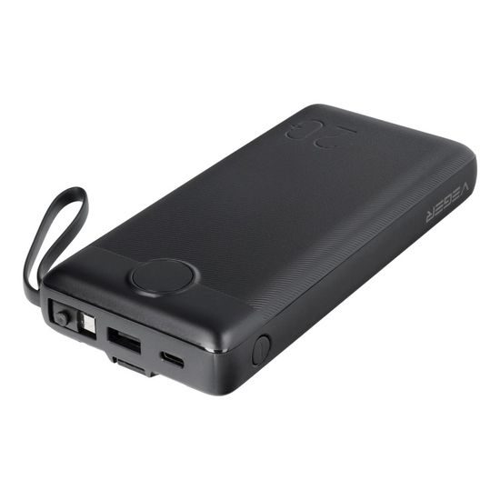 Powerbanka C20 20 000mAh (Micro + Typ C + Lightning) černá - VEGER