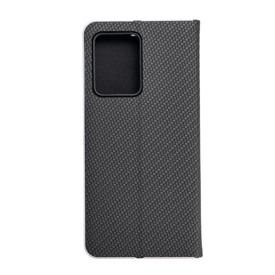 Pouzdro / obal na Xiaomi Redmi NOTE 12 PRO Plus 5G černé - knížkové LUNA Book Carbon Book