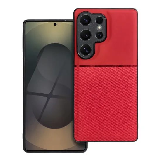 Obal / kryt na Samsung Galaxy S25 Ultra červený - NOBLE