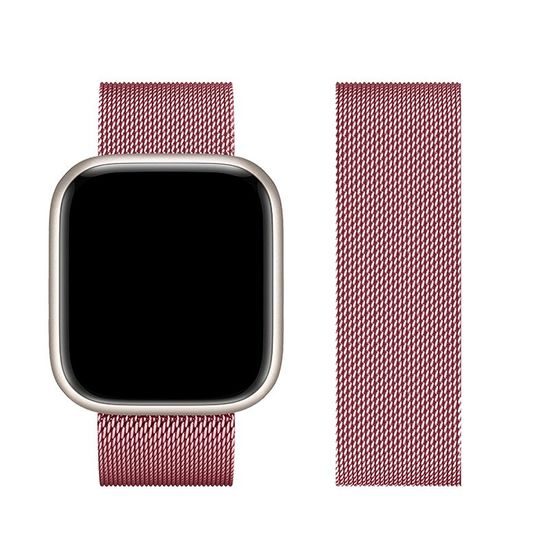 Síťovaný nerezový řemínek pro Apple Watch 38/40/41mm růžový - FORCELL