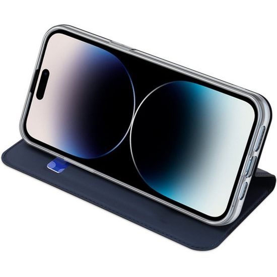 Pouzdro / obal na Apple iPhone 15 Pro modré - knížkové DUX DUCIS Skin Pro