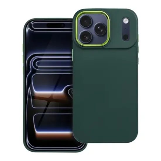 Obal / kryt na Apple iPhone 17 Pro Max zelený - FRAME