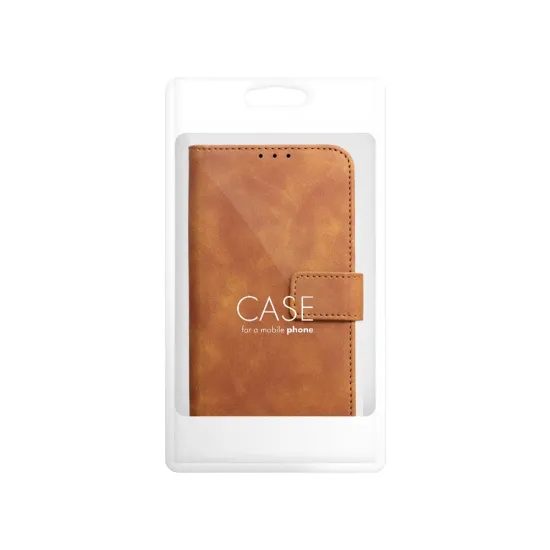 Pouzdro / obal na Samsung Galaxy A57 5G hnědé - knížkové TENDER