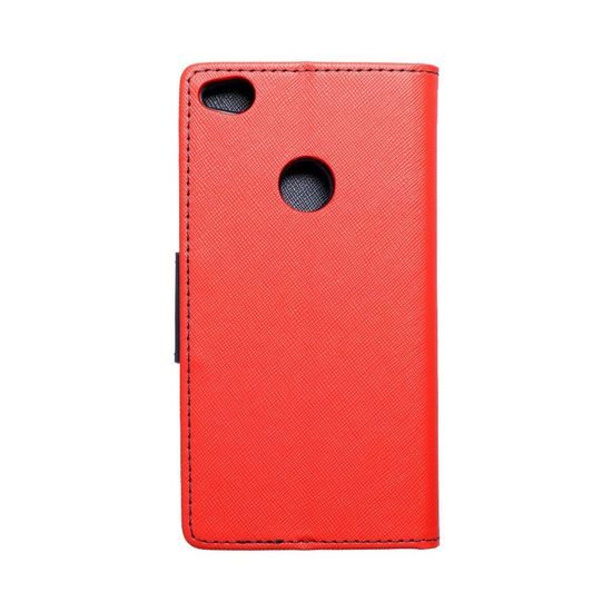 Puzdro / obal pre Huawei P8 Lite 2017 / P9 lite 2017 červený - kniha Fancy Book