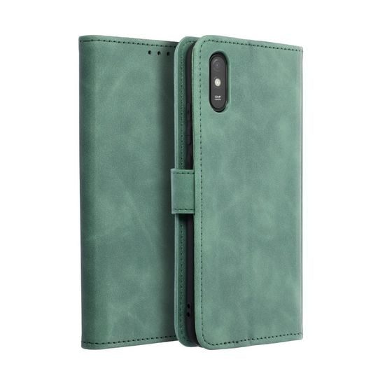 Pouzdro / obal na Xiaomi Redmi 9AT / Redmi 9A zelené - knížkové Forcell Tender