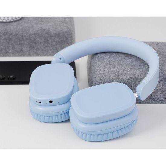 Bezdrátová náhlavní sluchátka modré - HOCO