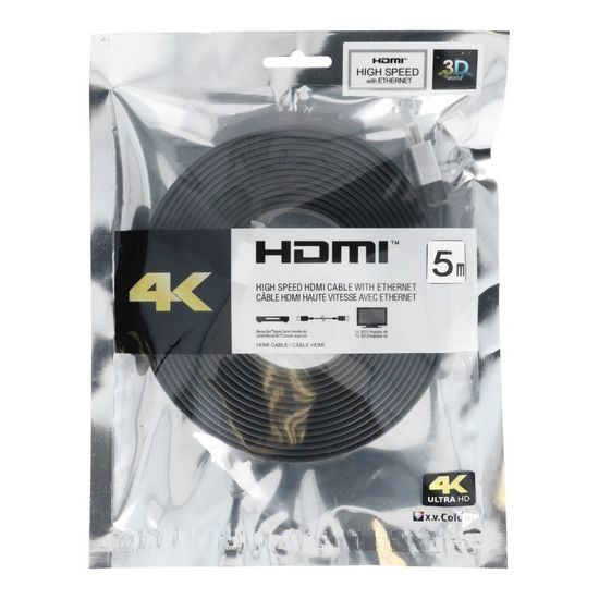 Kabel HDMI - HDMI Vysokorychlostní s Ethernetem ver. 2.0 5m