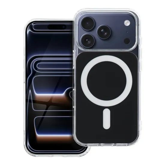 Obal / kryt na Apple iPhone 15 černý - Clear Fusion MagSafe