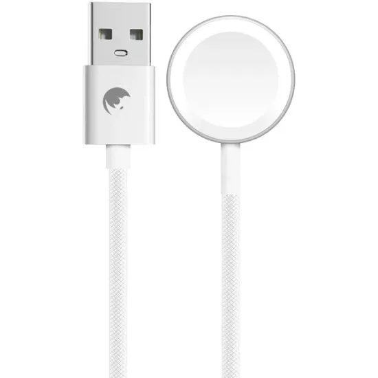Nabíjecí kabel USB-A pro Apple Watch 1m bílá - RhinoTech