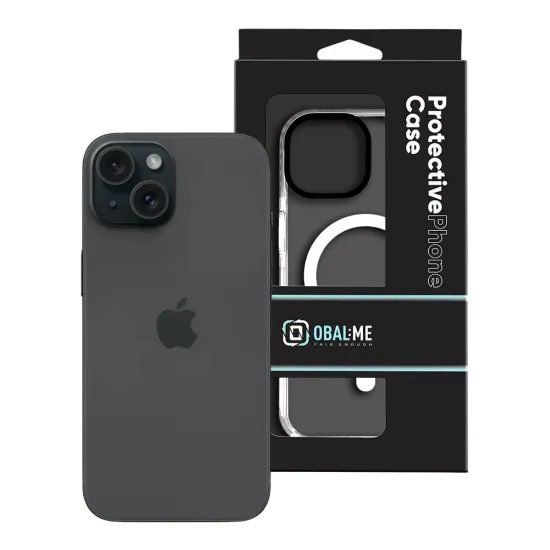 Obal / kryt na Apple iPhone 15 transparentní - OBAL:ME MagNetix Bumper