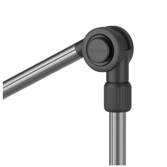 Univerzální držák na tablet/telefon pro upevnění na stůl s otočným a nastavitelným ramenem černý - FIXED Relax