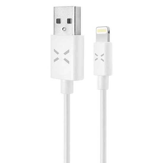 Dátový kábel USB / Lightning 2 m biely - FIXED dátový kábel