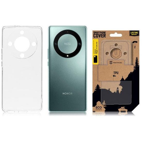 Obal / kryt na Honor Magic5 Lite 5G transparentný - Tactical TPU