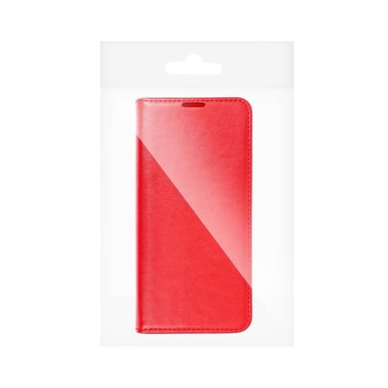 Pouzdro / obal na Samsung Galaxy S21 Plus červené - knížkové Magnet Book