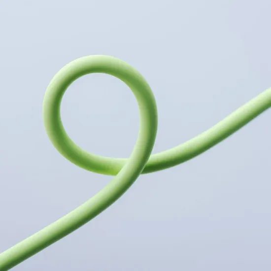 Nabíjecí / datový kabel USB-C - Lightning 1m zelený - Forcell F-Energy PD 3A 27W Silicone C346