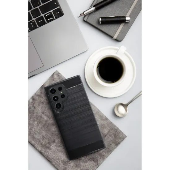 Obal / kryt na Samsung Galaxy S25 Plus černý - carbon case