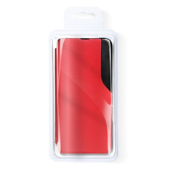 Puzdro / obal pre Xiaomi Redmi 9A červený - kniha SMART VIEW Book