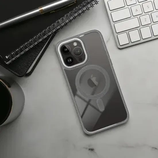 Obal / kryt na Apple iPhone 17 Pro Max šedý - COLOR EDGE MagCover