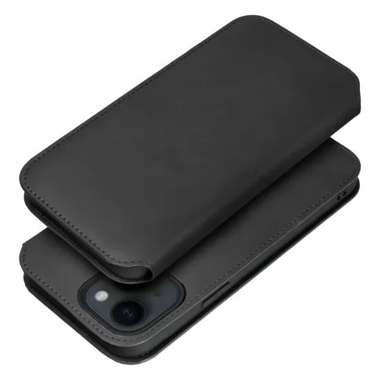 Pouzdro / obal na Apple iPhone 16 Plus černé - knížkové DUAL POCKET
