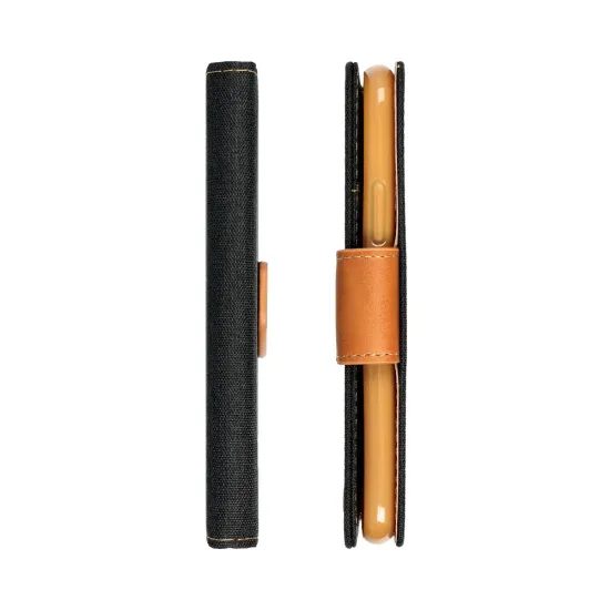 Puzdro / obal na Apple iPhone 16 Pro čierne - kniha CANVAS