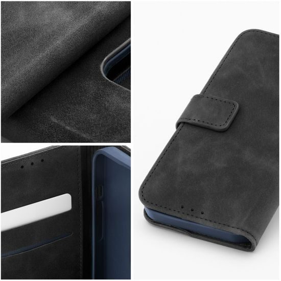 Pouzdro / obal na Xiaomi Redmi Note 12 PRO Plus 5G černé - knížkové Forcell Tender
