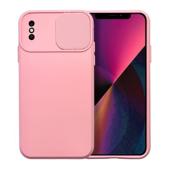 Obal / kryt na Apple iPhone XS Max růžový - SLIDE case