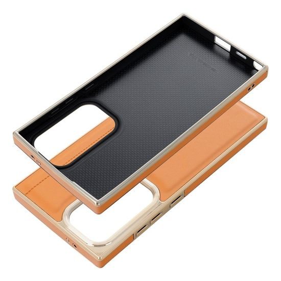 Obal / kryt na Samsung Galaxy S24 Ultra hnědý - MILANO Case