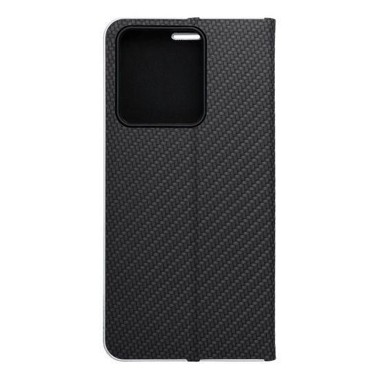 Pouzdro / obal na Xiaomi Redmi NOTE 13 4G černé - knížkové LUNA Book Carbon