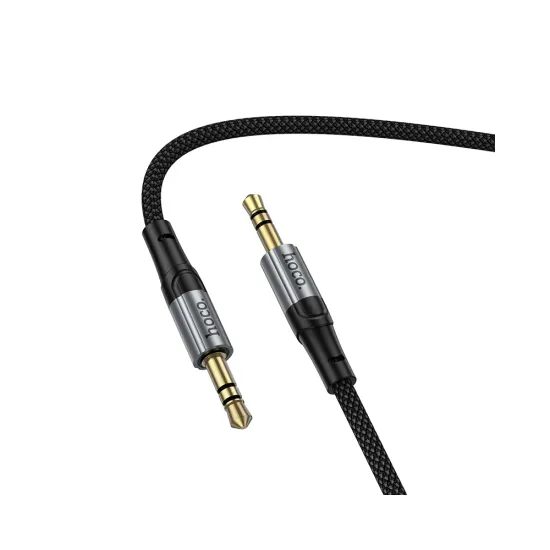 Kabel AUX Jack 3,5 mm / Jack 3,5 mm 1,5 m černý - HOCO