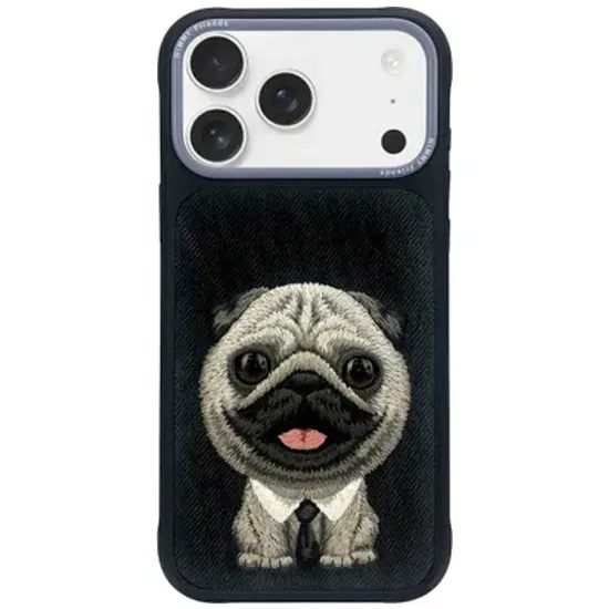 Obal / kryt na Apple iPhone 17 Pro černý - NIMMY case BIG EYED PET Dog