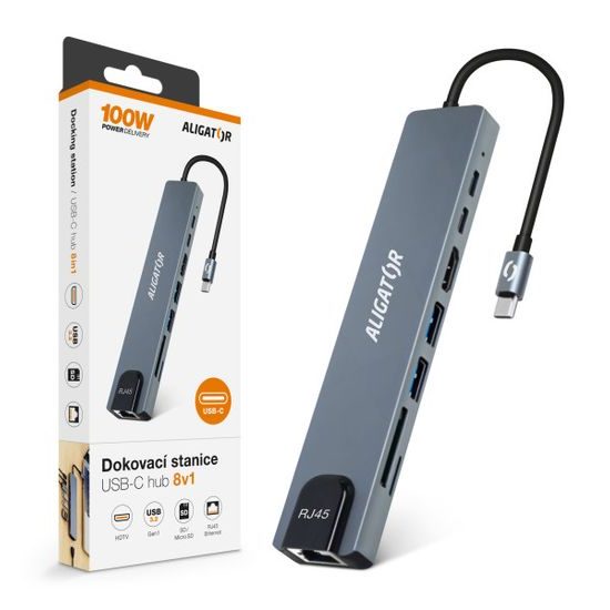 Dokovací stanice USB-C / Hub 8v1