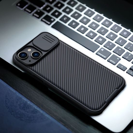 Obal / kryt na Apple iPhone 14 Pro Max černý s krytkou fotoaparátů - Nillkin CamShield Pro