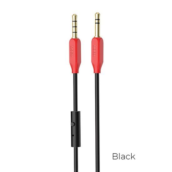 Kabel AUX Jack 3,5mm 1m černý - HOCO