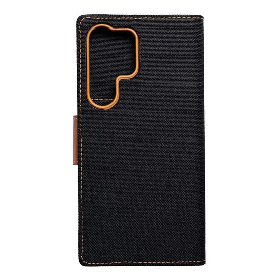 Pouzdro / obal pro Samsung Galaxy S23 Ultra černý knížkový - Canvas book