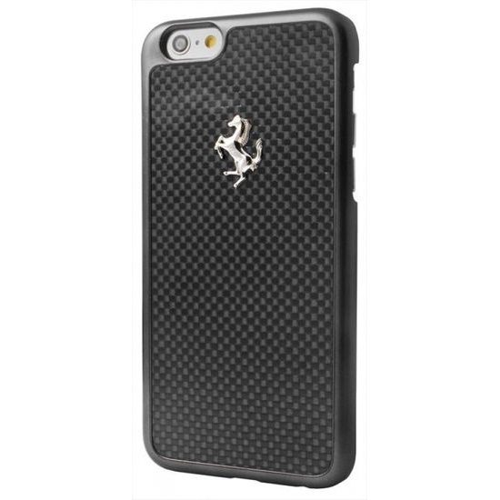 Obal / kryt na Apple iPhone 6 / 6s čierne - Ferrari