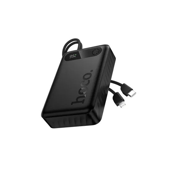 Powerbanka 20000 mAh22,5W USB C + Lightning černá - HOCO
