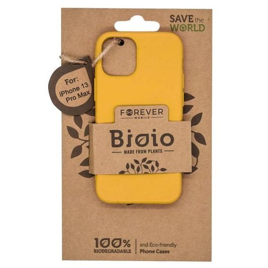 Obal / kryt na Apple iPhone 13 Pro Max, žlutý Forever Bioio